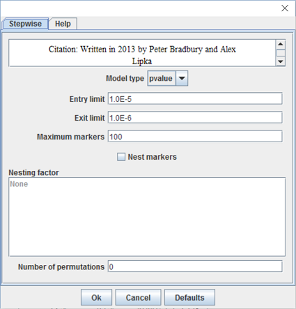 Stepwise dialog